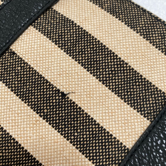 Striped Black and Tan Women's Handbag - Picture 10 of 10